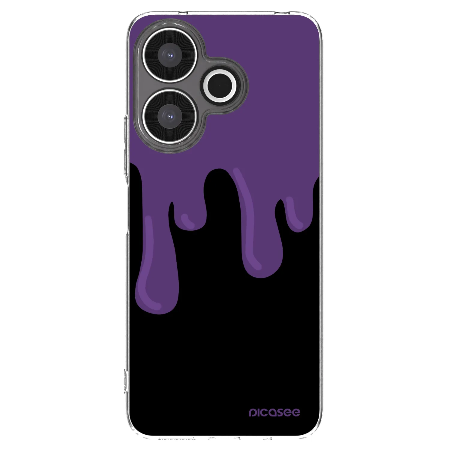 Picasee διαφανής θήκη σιλικόνης Xiaomi Redmi 13 4G - Purple spooky