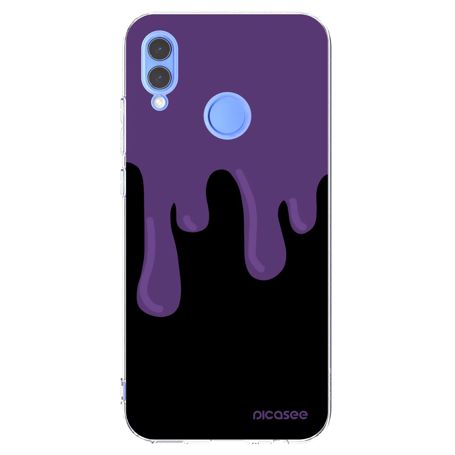 Picasee διαφανής θήκη σιλικόνης Huawei P Smart 2019 - Purple spooky