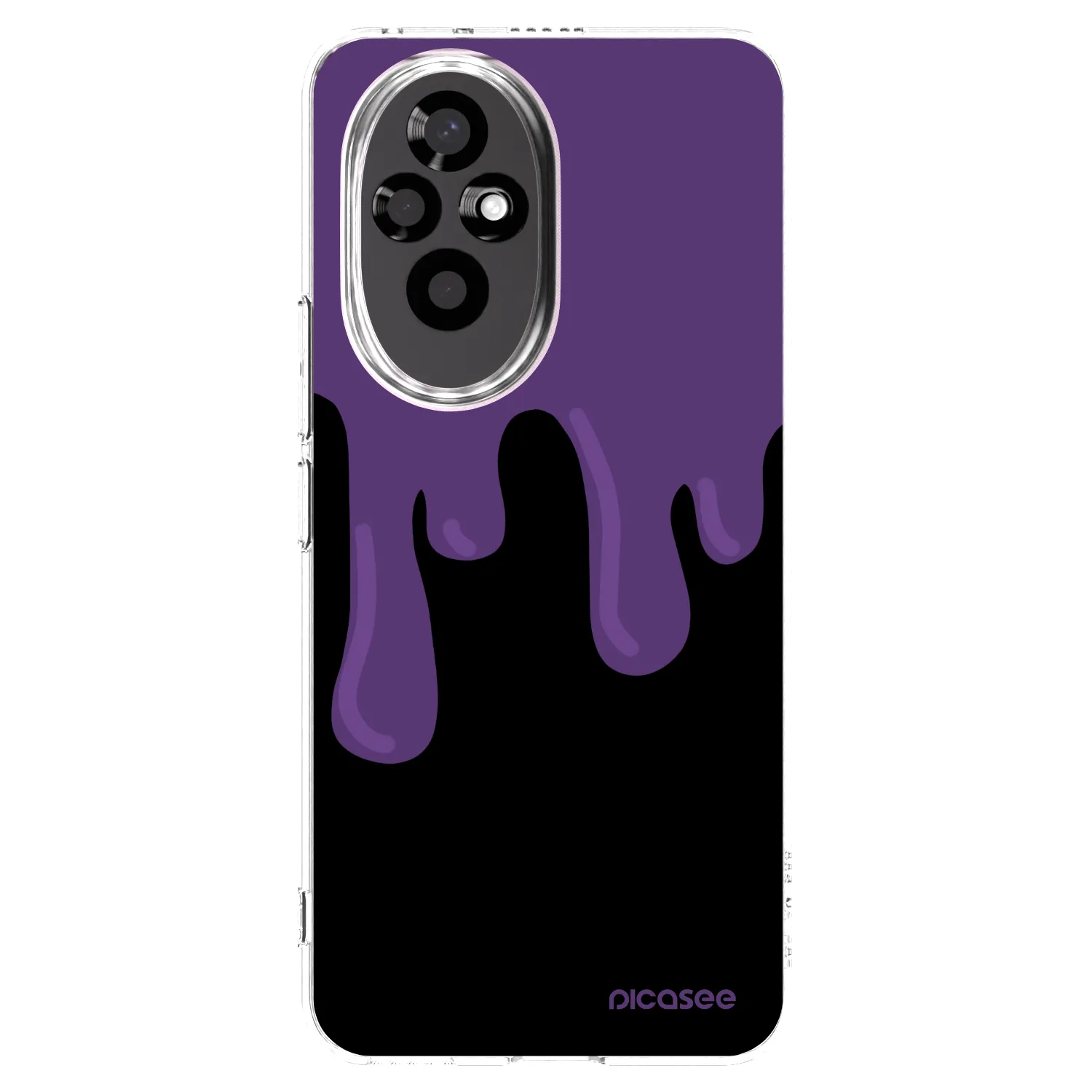 Picasee διαφανής θήκη σιλικόνης Honor 200 Pro 5G - Purple spooky