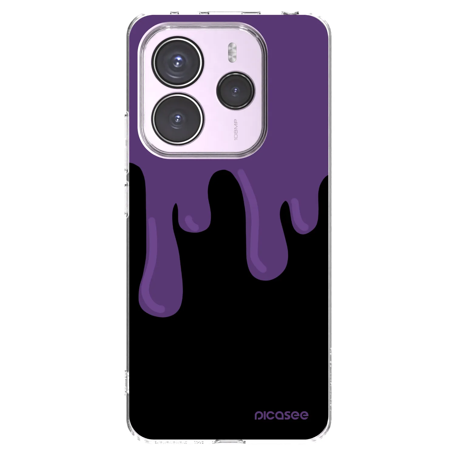 Picasee διαφανής θήκη σιλικόνης Xiaomi Redmi Note 14 5G - Purple spooky
