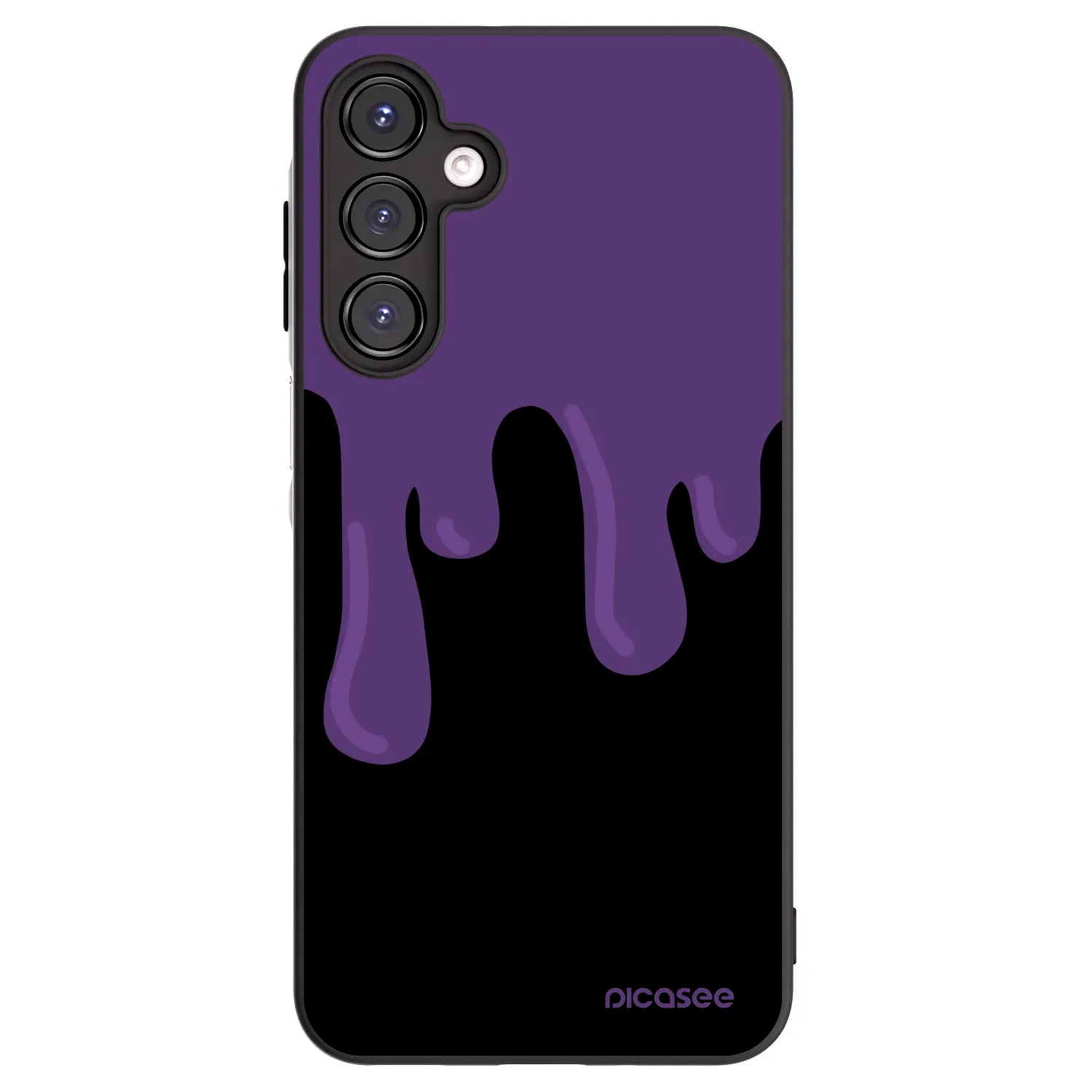 Picasee Μαύρη θήκη σιλικόνης για Samsung Galaxy A16 5G - Purple spooky