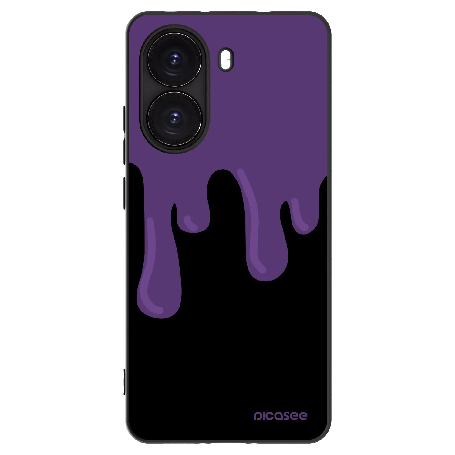 Picasee Μαύρη θήκη σιλικόνης για Xiaomi Poco X7 Pro 5G - Purple spooky