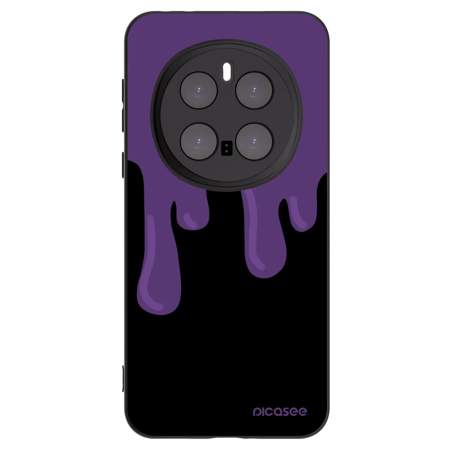 Picasee Μαύρη θήκη σιλικόνης για Honor Magic7 Pro 5G - Purple spooky