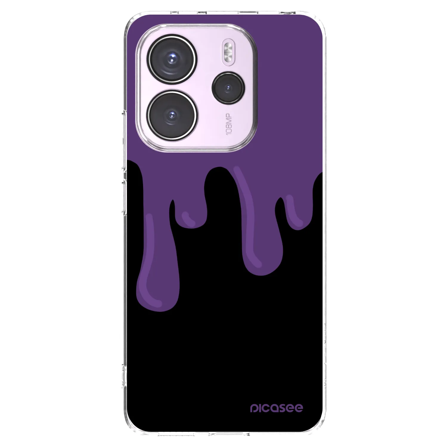 Picasee διαφανής θήκη σιλικόνης Xiaomi Redmi Note 14 4G - Purple spooky
