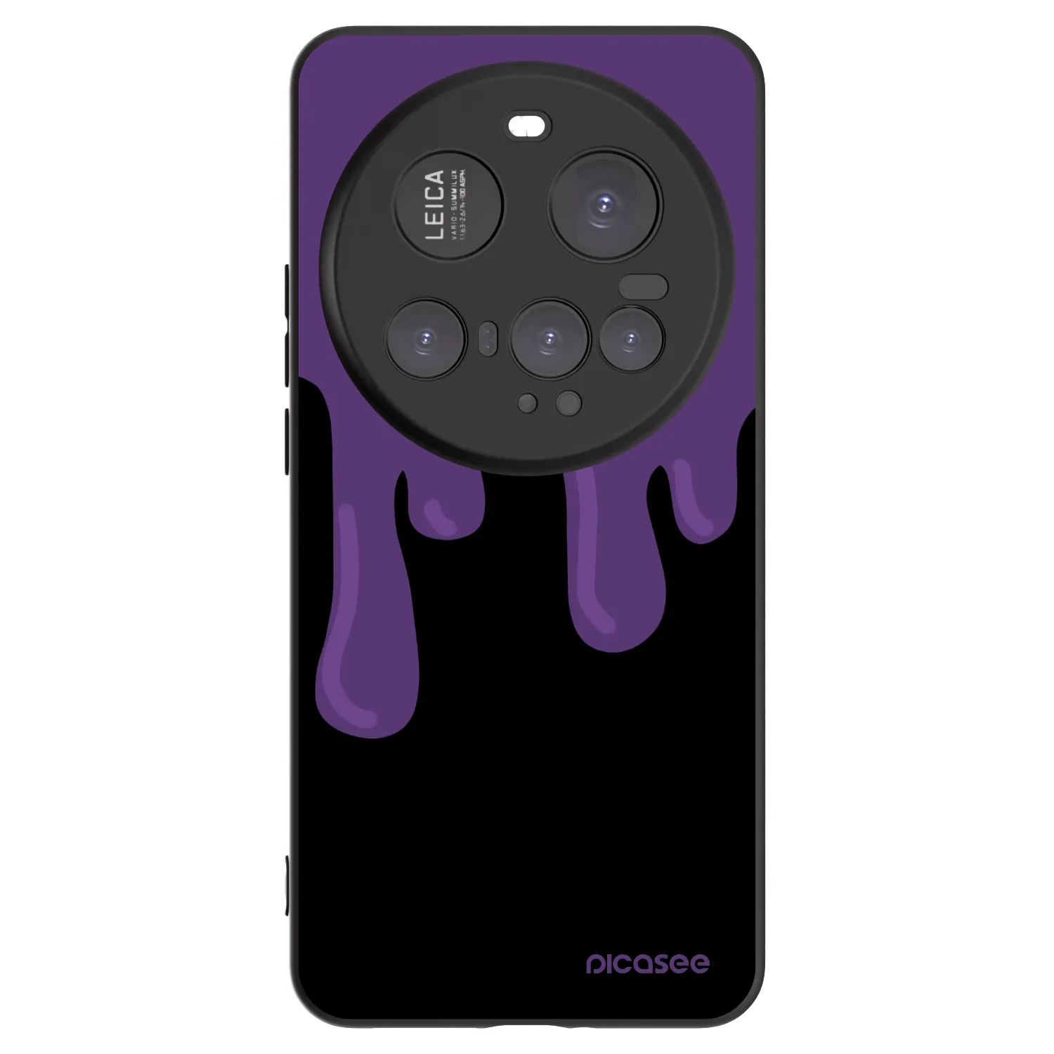 Picasee Μαύρη θήκη σιλικόνης για Xiaomi 15 Ultra - Purple spooky