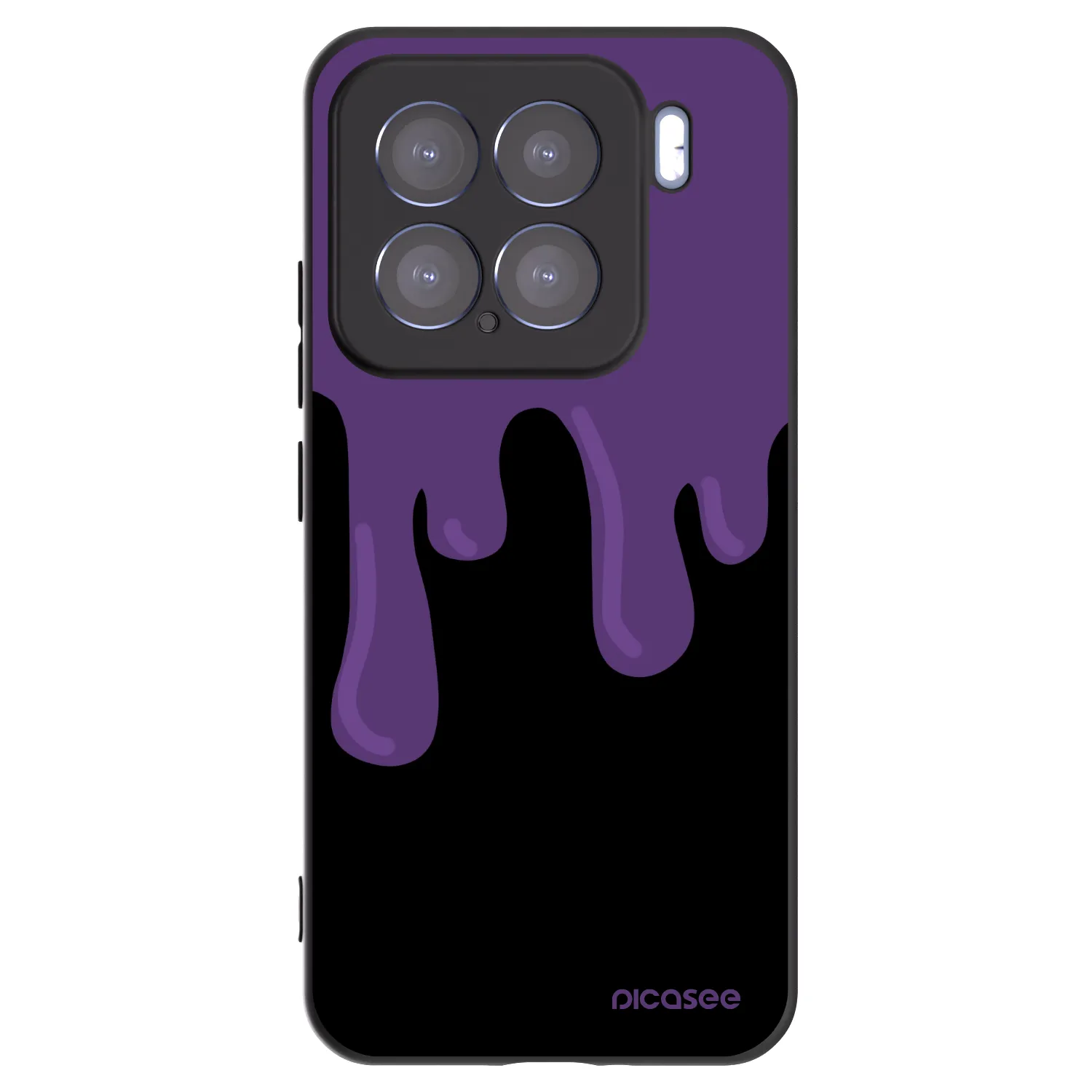 Picasee Μαύρη θήκη σιλικόνης για Xiaomi 15 - Purple spooky