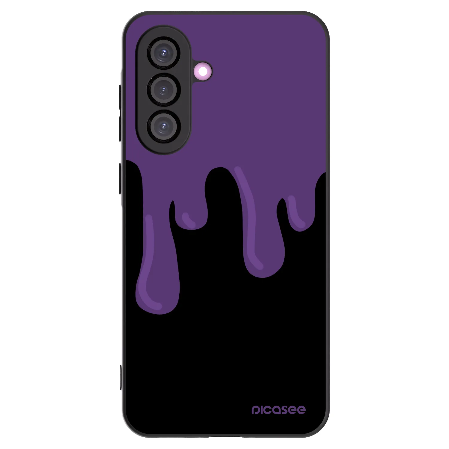Picasee Μαύρη θήκη σιλικόνης για Samsung Galaxy A36 5G - Purple spooky