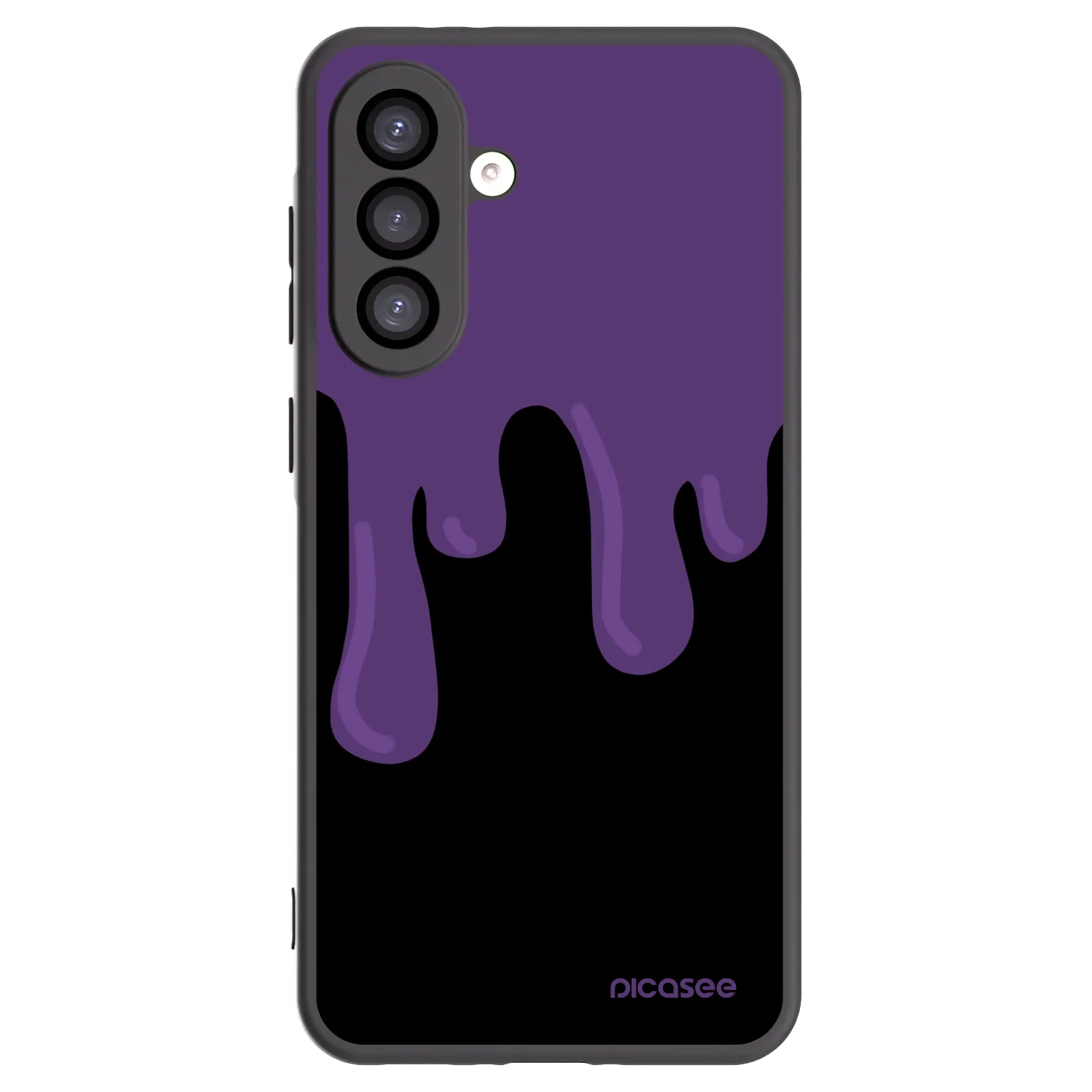 Picasee Μαύρη θήκη σιλικόνης για Samsung Galaxy A26 5G A266B - Purple spooky