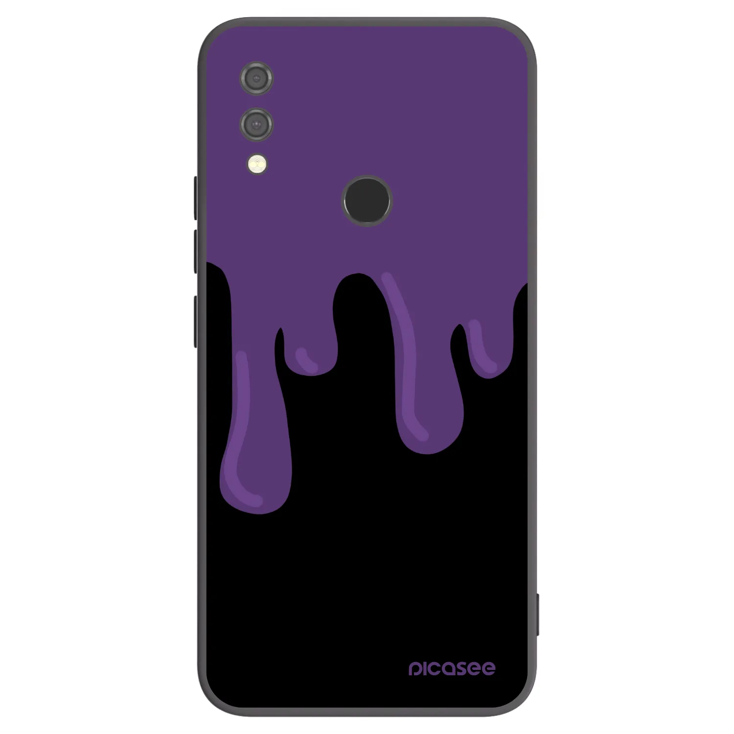Picasee Μαύρη θήκη σιλικόνης για Xiaomi Redmi Note 7 - Purple spooky