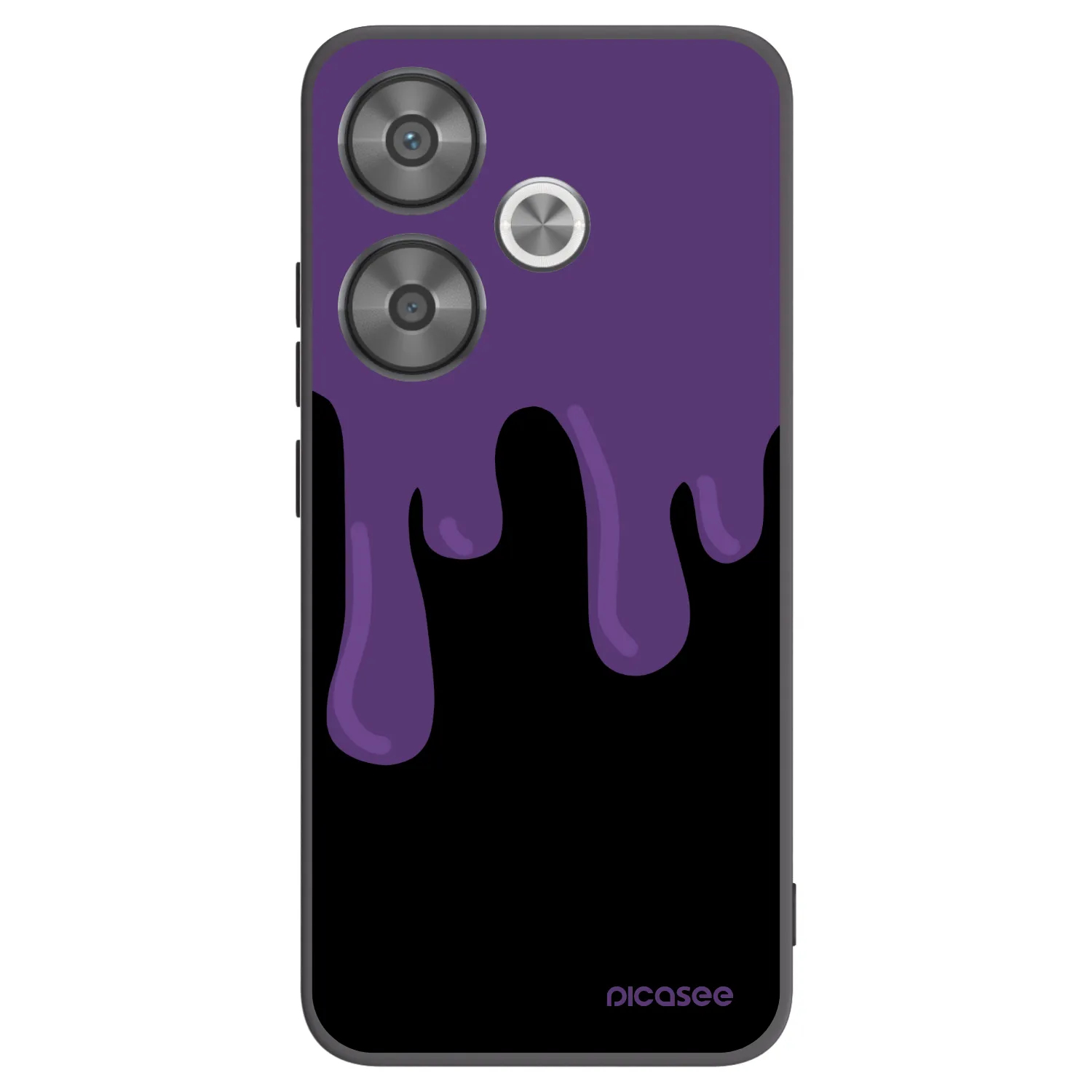 Picasee Μαύρη θήκη σιλικόνης για Xiaomi Poco F6 - Purple spooky