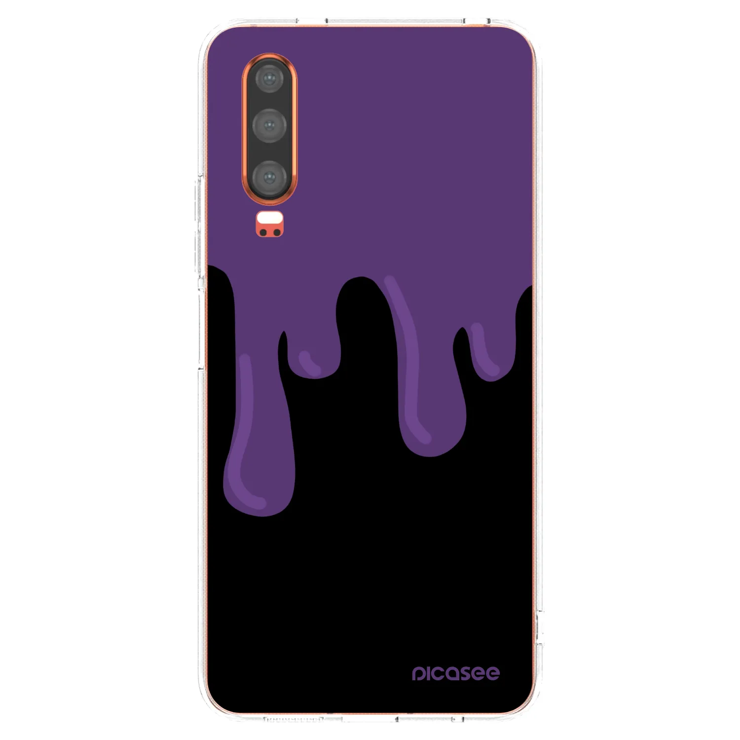 Picasee διαφανής θήκη σιλικόνης Huawei P30 - Purple spooky