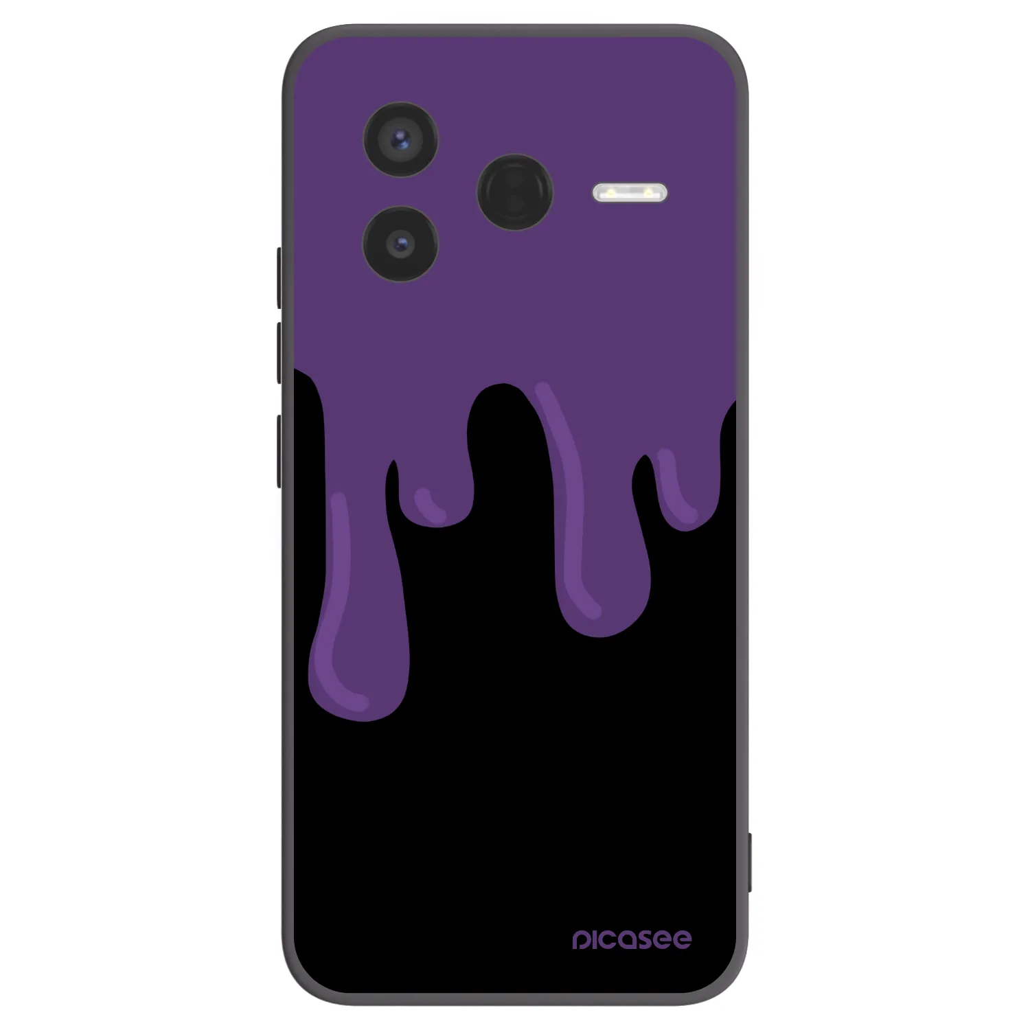 Picasee Μαύρη θήκη σιλικόνης για Xiaomi Poco F7 Pro 5G - Purple spooky