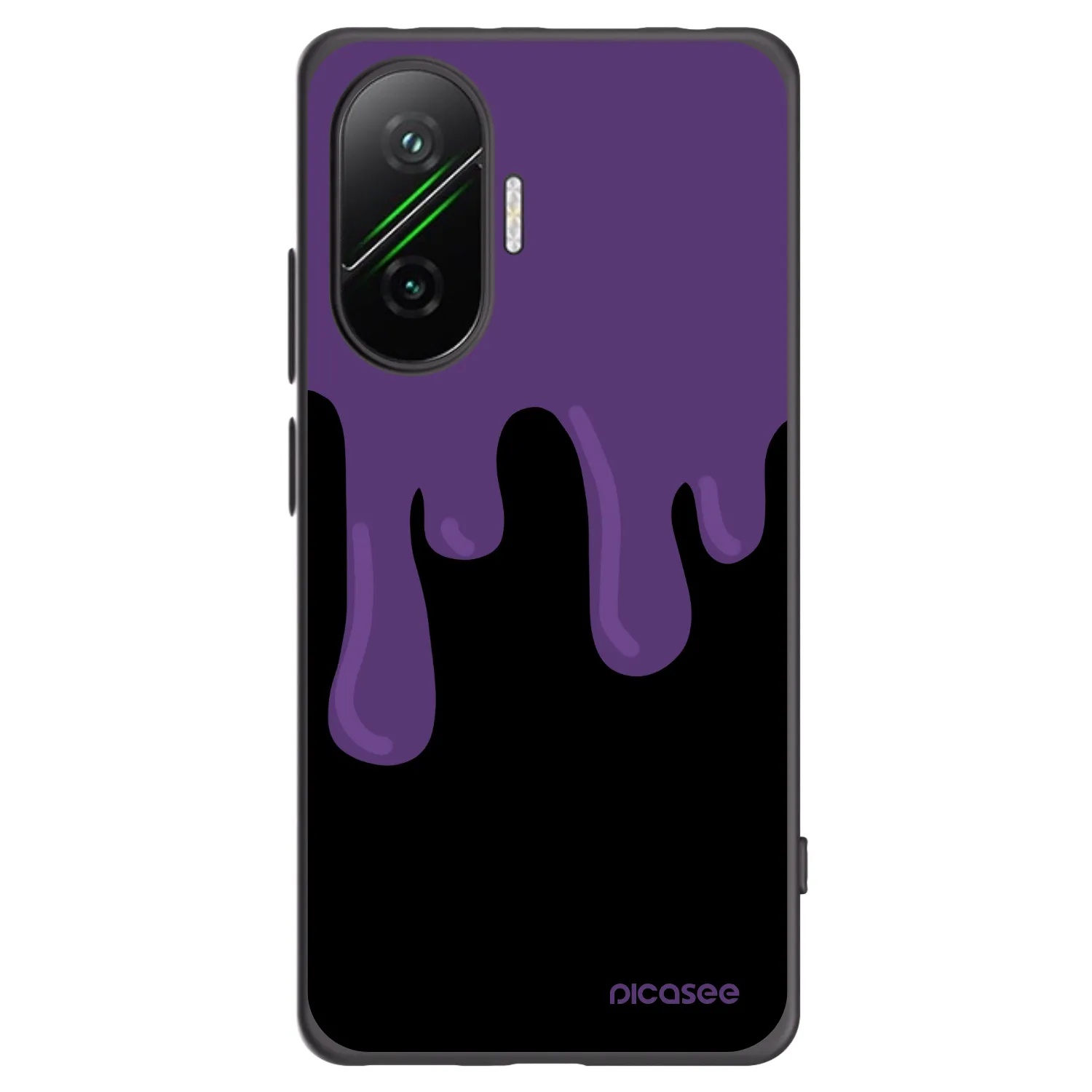 Picasee Μαύρη θήκη σιλικόνης για Xiaomi Poco F7 5G - Purple spooky