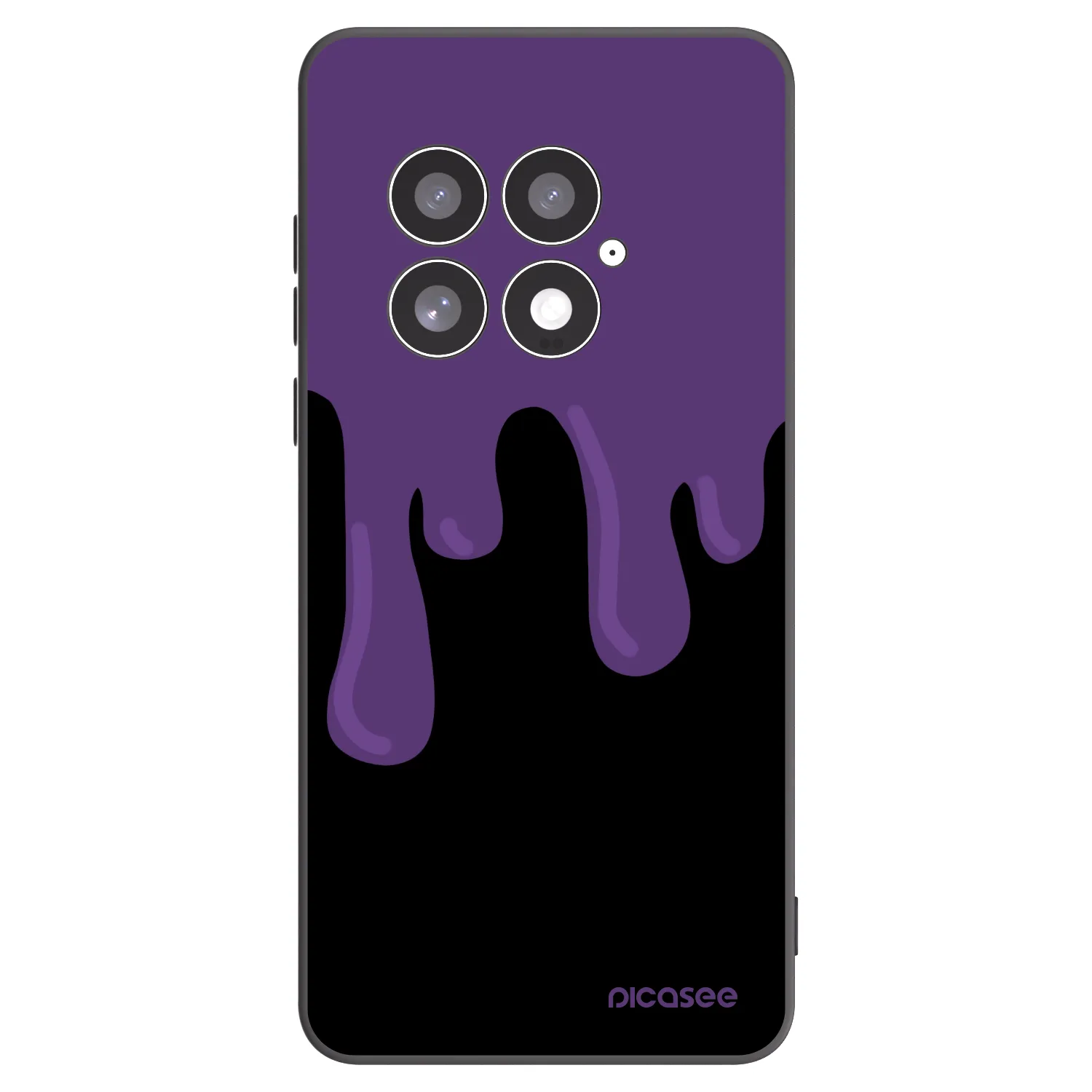 Picasee Μαύρη θήκη σιλικόνης για OnePlus 13 5G - Purple spooky