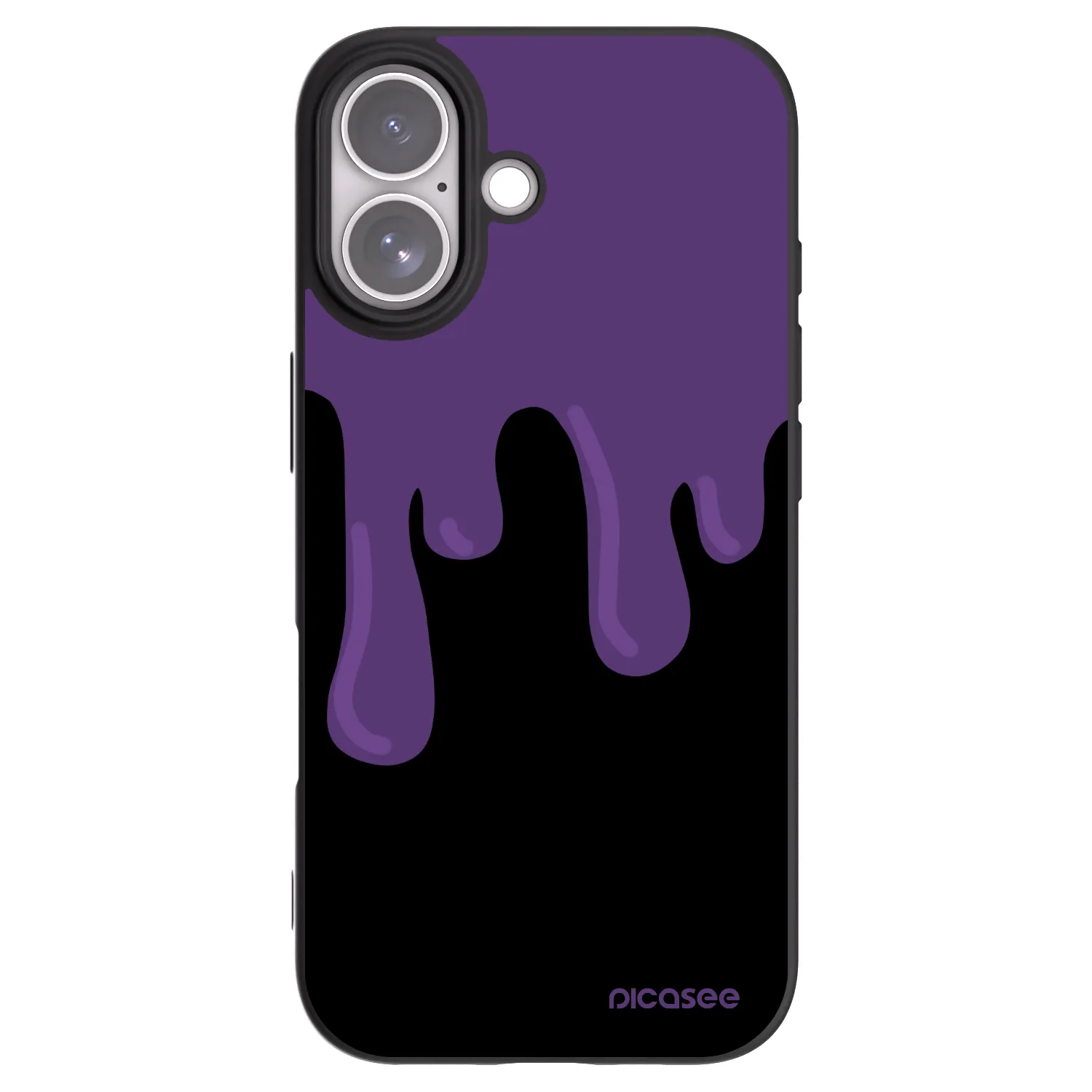 Picasee Μαύρη θήκη σιλικόνης για Apple iPhone 17 - Purple spooky