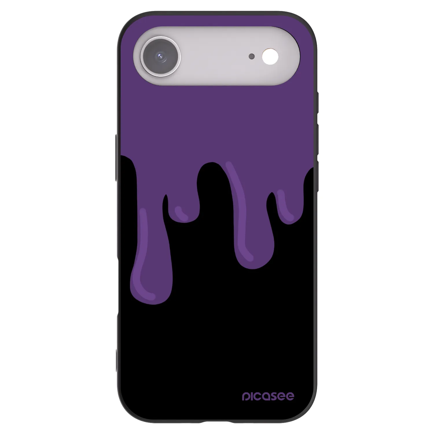 Picasee Μαύρη θήκη σιλικόνης για Apple iPhone Air - Purple spooky