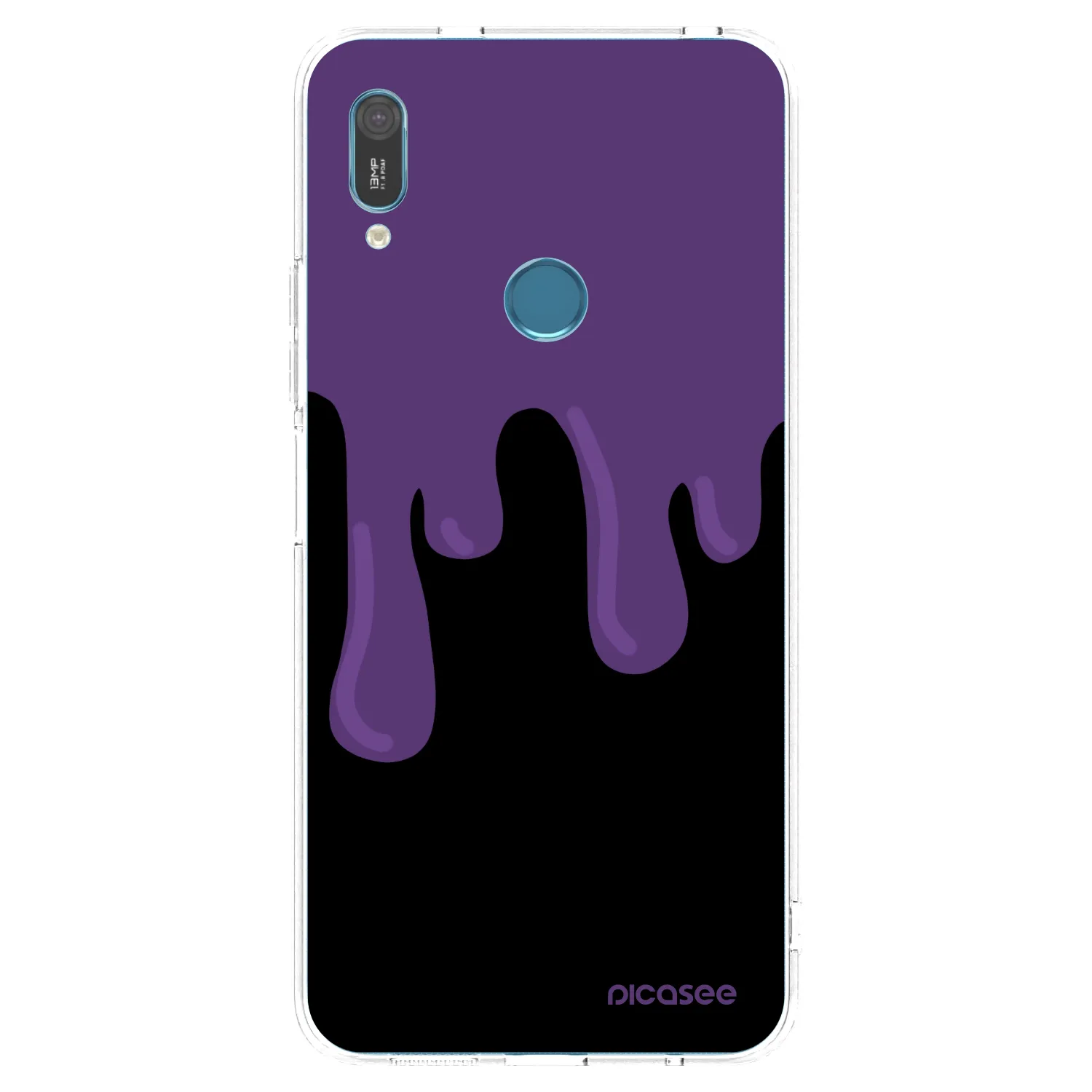 Picasee διαφανής θήκη σιλικόνης Huawei Y6 2019 - Purple spooky