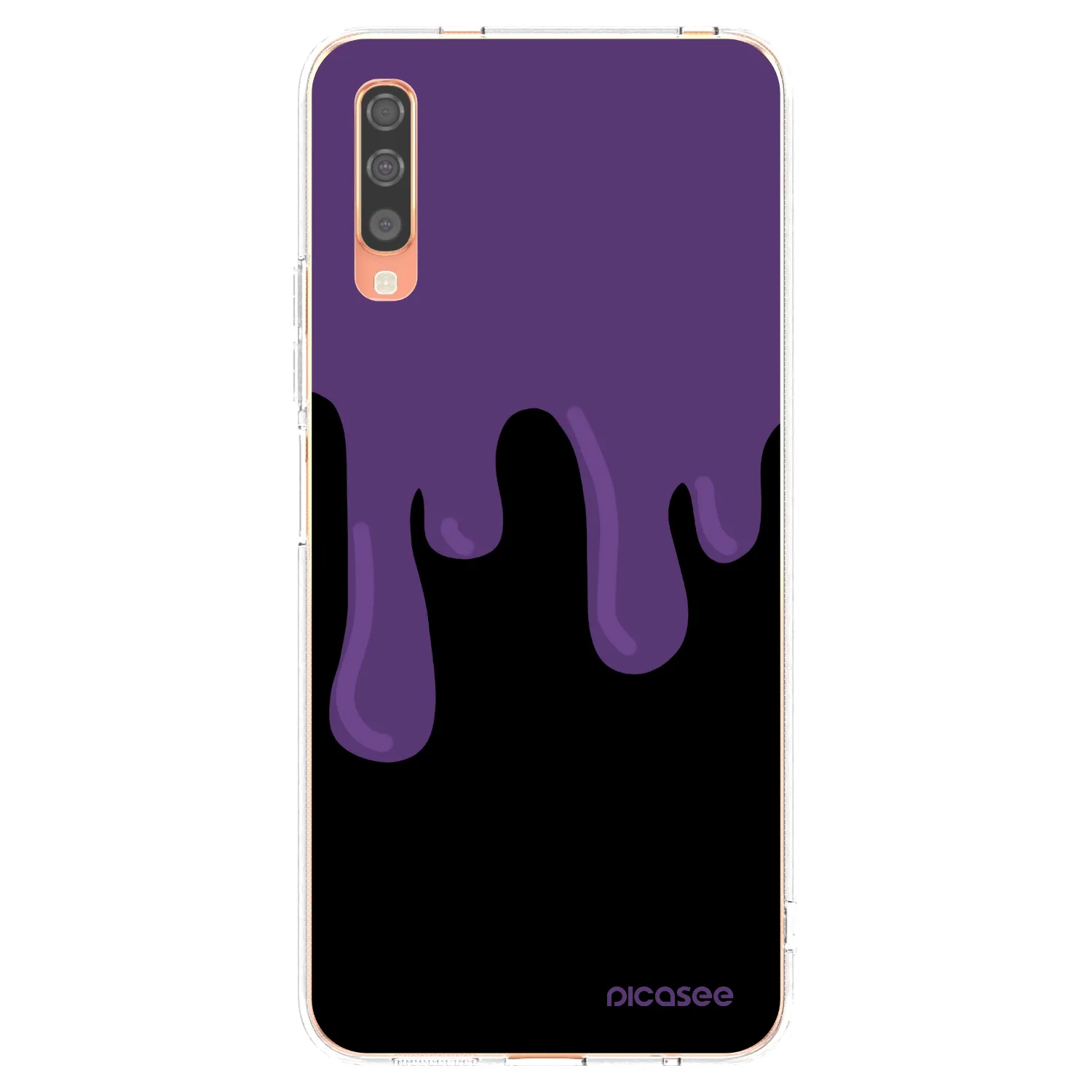 Picasee διαφανής θήκη σιλικόνης Samsung Galaxy A70 A705F - Purple spooky