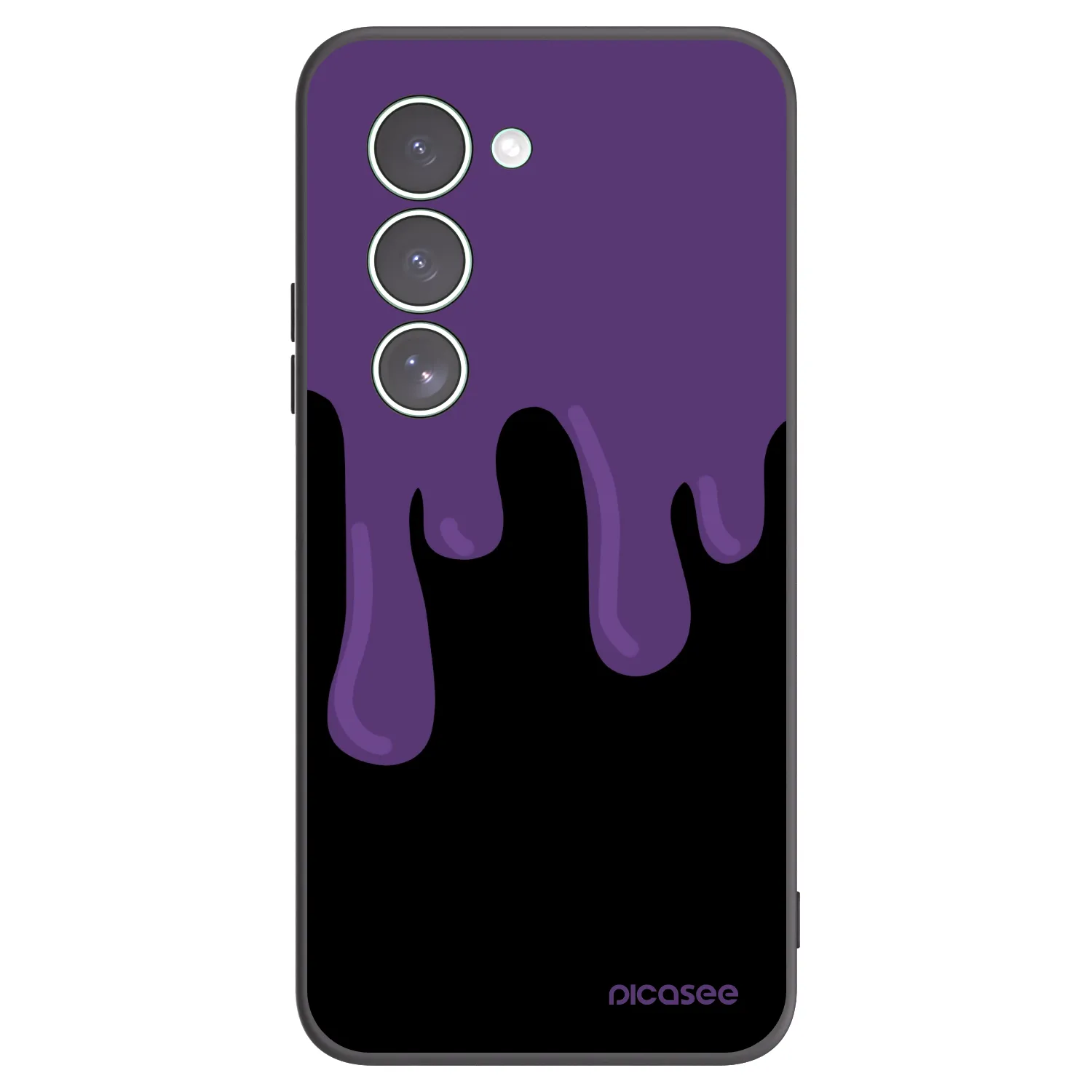 Picasee Μαύρη θήκη σιλικόνης για Xiaomi Redmi 15 5G - Purple spooky