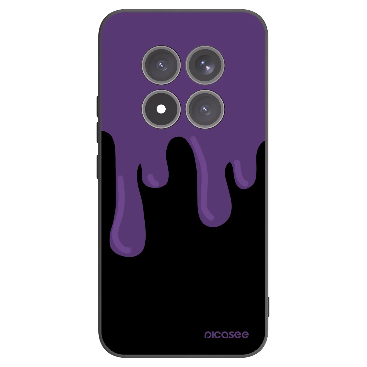 Picasee Μαύρη θήκη σιλικόνης για Xiaomi Redmi Note 15 Pro+ - Purple spooky