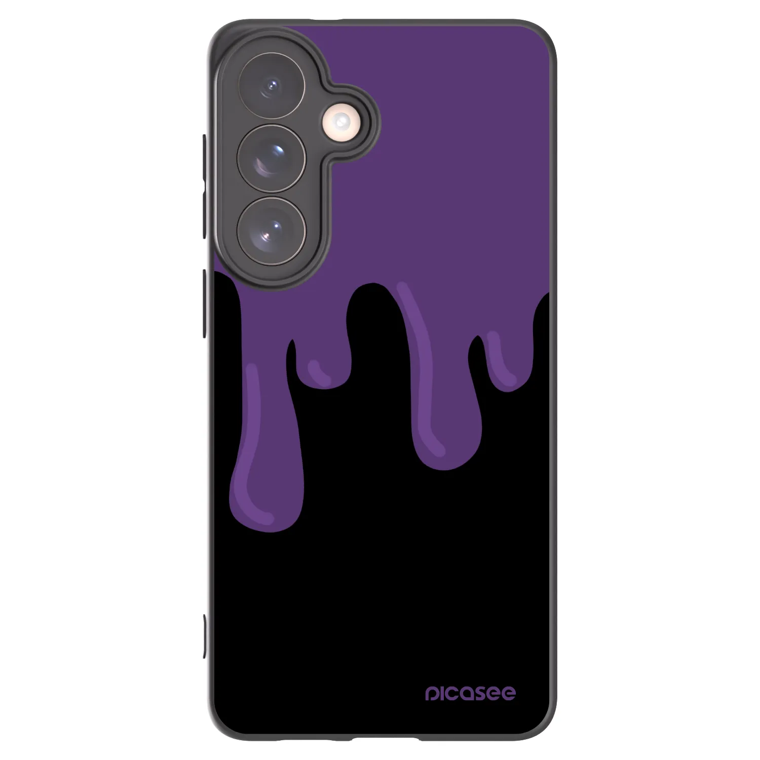 Picasee Μαύρη θήκη σιλικόνης για Samsung Galaxy S26+ - Purple spooky