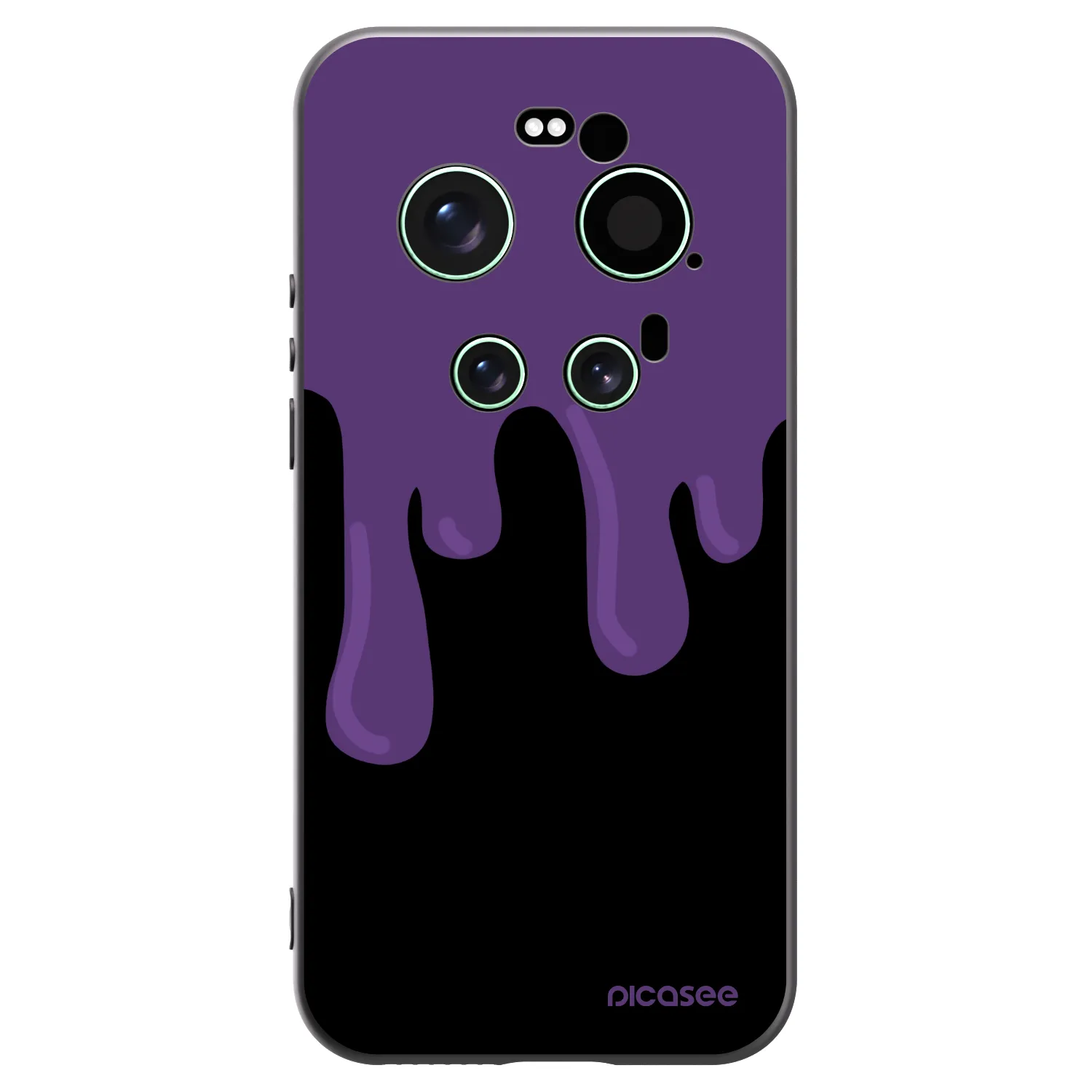 Picasee Μαύρη θήκη σιλικόνης για Xiaomi 17 Ultra - Purple spooky