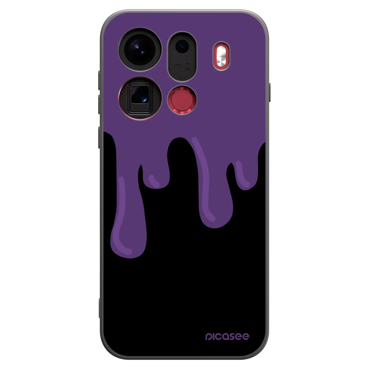 Picasee Μαύρη θήκη σιλικόνης για OPPO Find X9 Pro - Purple spooky