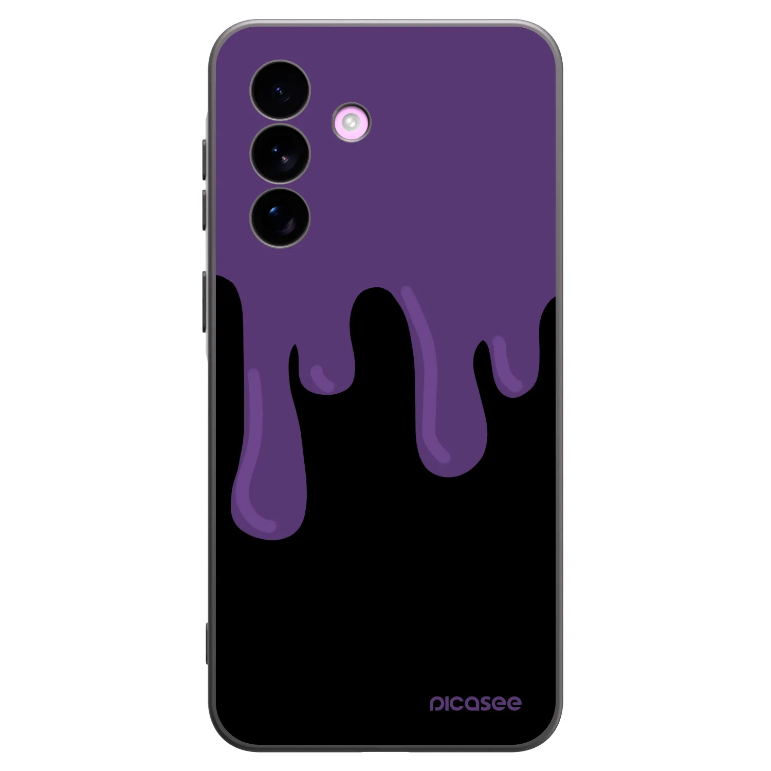 Picasee Μαύρη θήκη σιλικόνης για Samsung Galaxy A57 5G - Purple spooky
