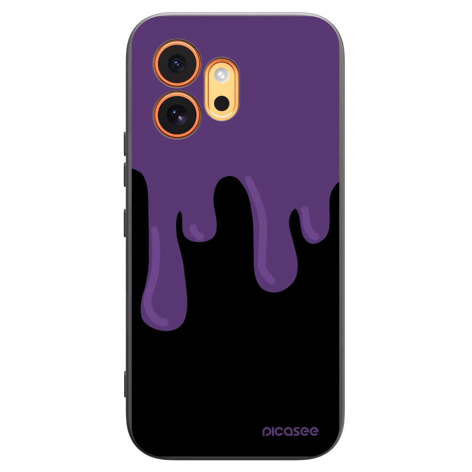 Picasee Μαύρη θήκη σιλικόνης για Honor 600 - Purple spooky