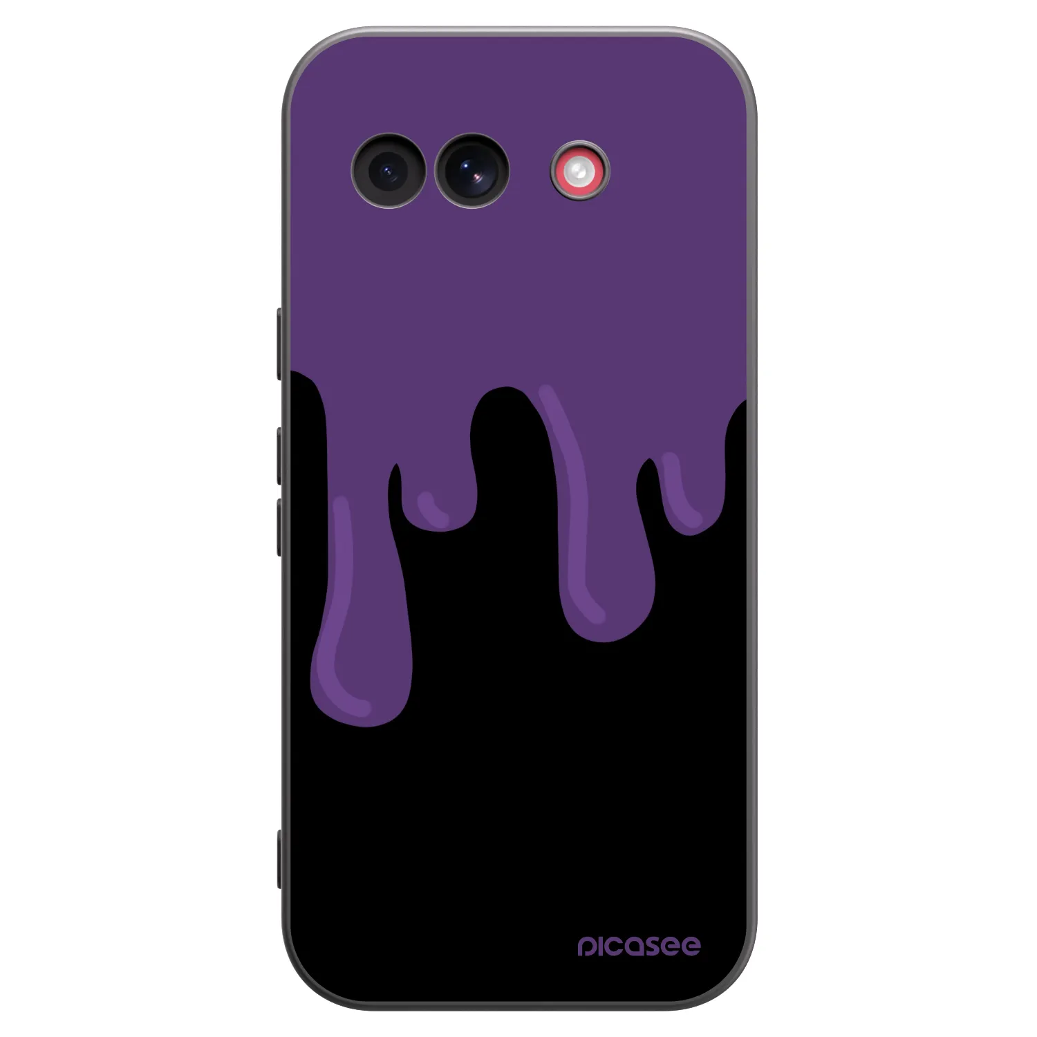 Picasee Μαύρη θήκη σιλικόνης για Google Pixel 10a - Purple spooky