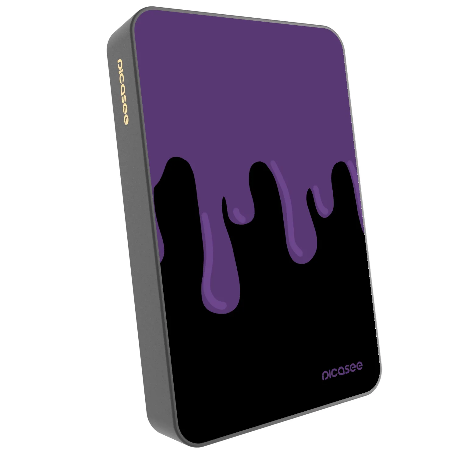 Picasee Powerbank με MagSafe 10 000 mAh Γκρί - Purple spooky