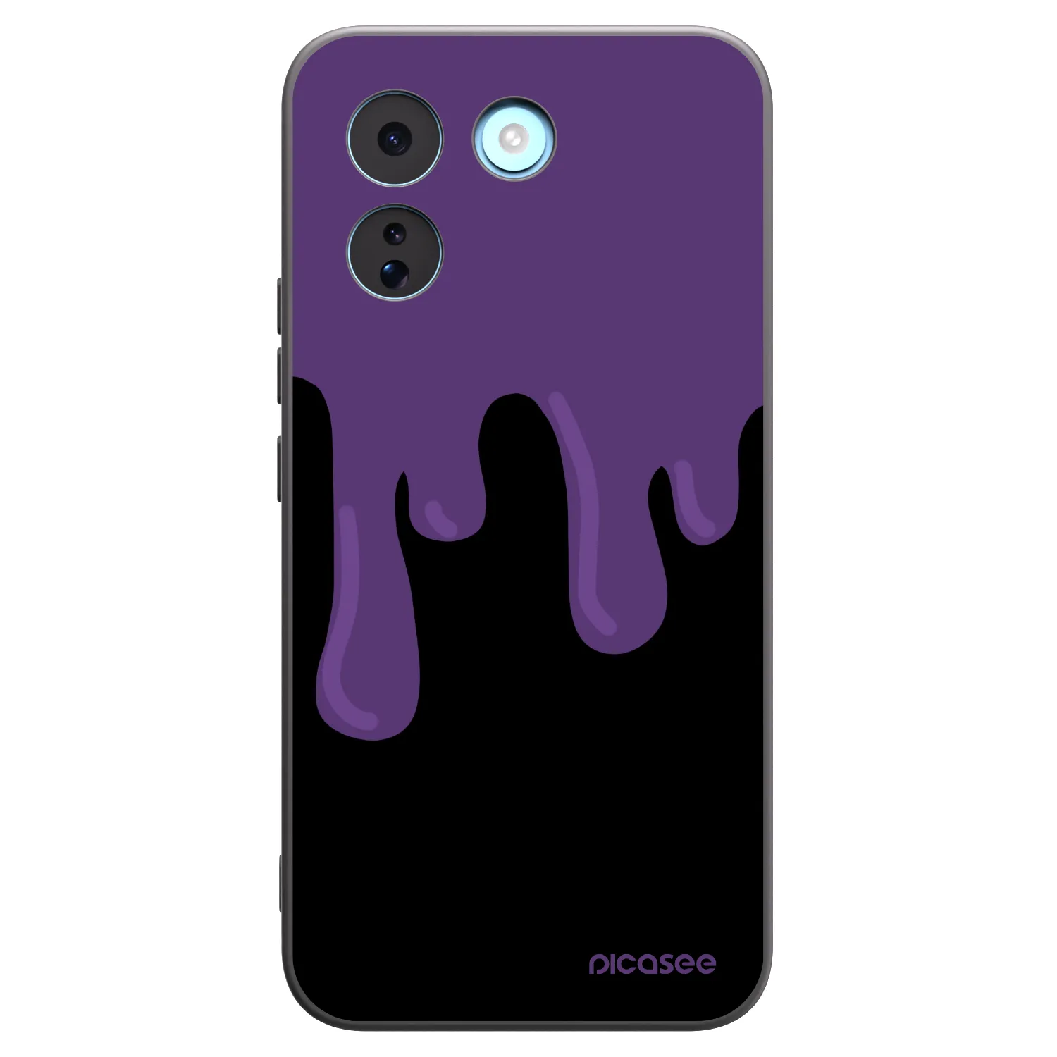 Picasee Μαύρη θήκη σιλικόνης για Xiaomi Redmi Note 17 Pro MAX 5G - Purple spooky