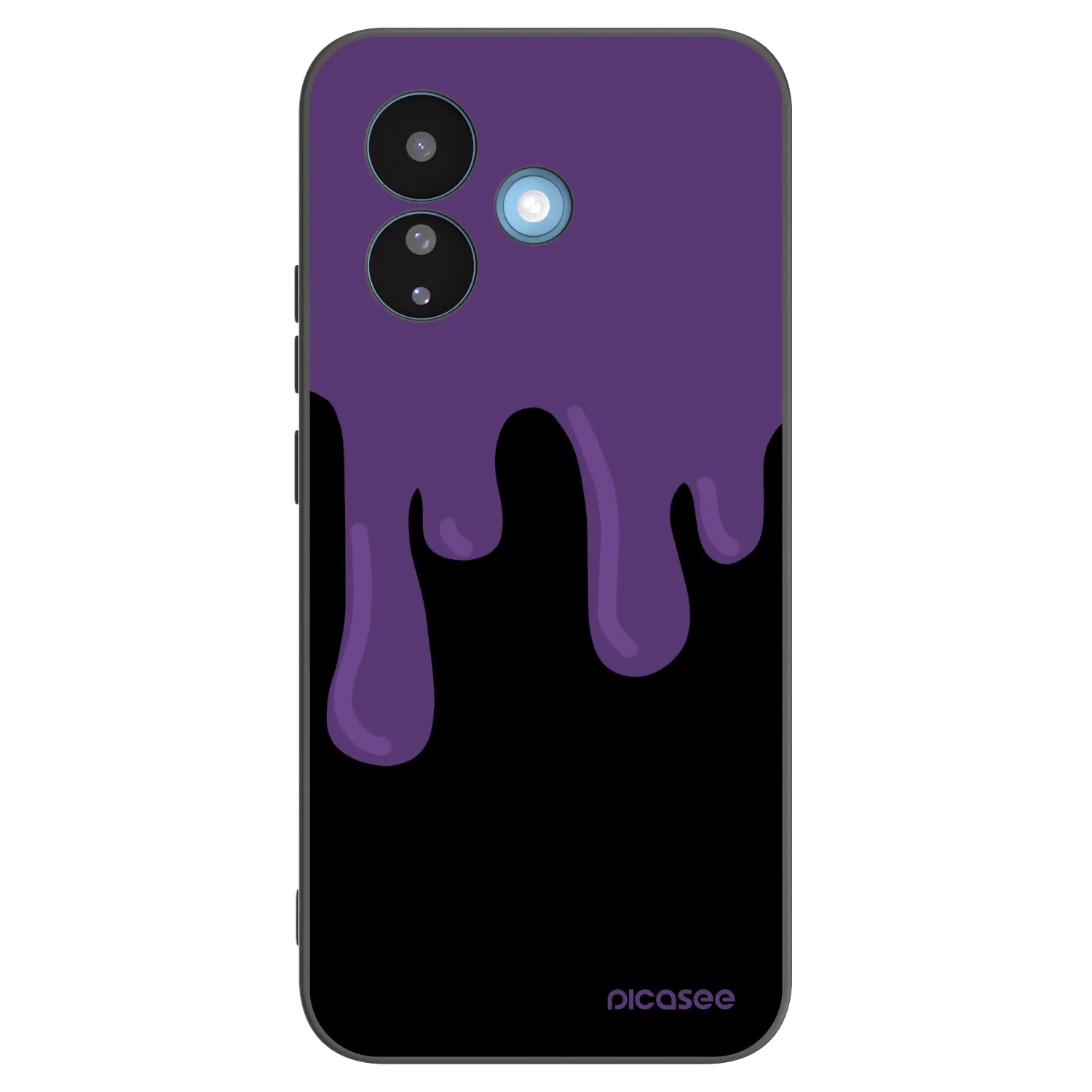 Picasee Μαύρη θήκη σιλικόνης για Xiaomi Redmi Note 17 Pro 5G - Purple spooky