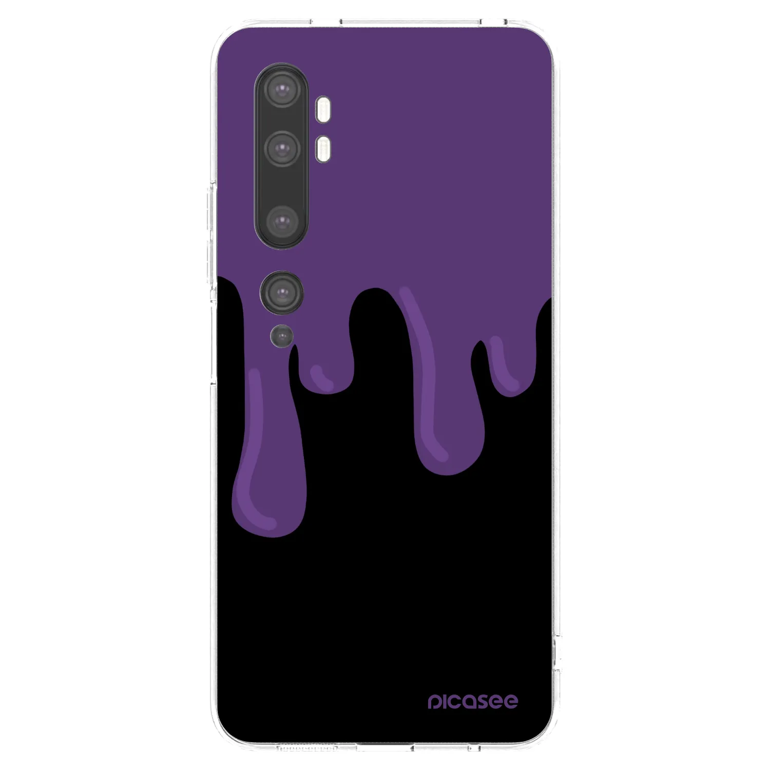 Picasee διαφανής θήκη σιλικόνης Xiaomi Mi Note 10 (Pro) - Purple spooky