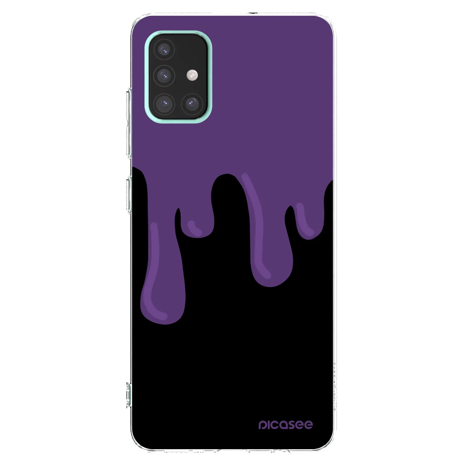 Picasee διαφανής θήκη σιλικόνης Samsung Galaxy A51 A515F - Purple spooky