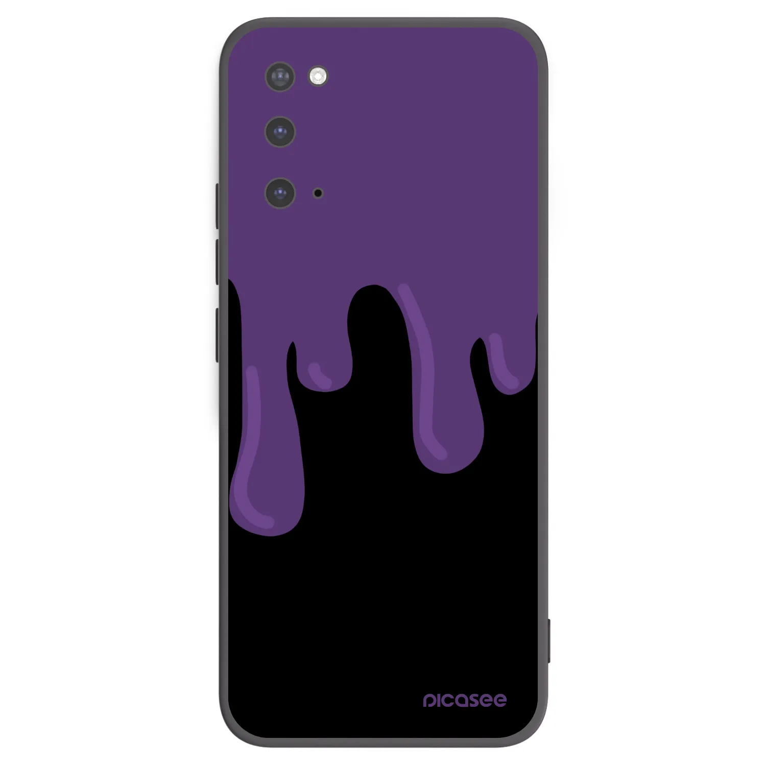 Picasee Μαύρη θήκη σιλικόνης για Samsung Galaxy S20 G980F - Purple spooky