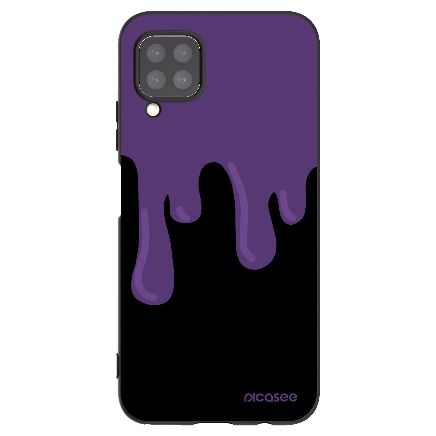Picasee Μαύρη θήκη σιλικόνης για Huawei P40 Lite - Purple spooky