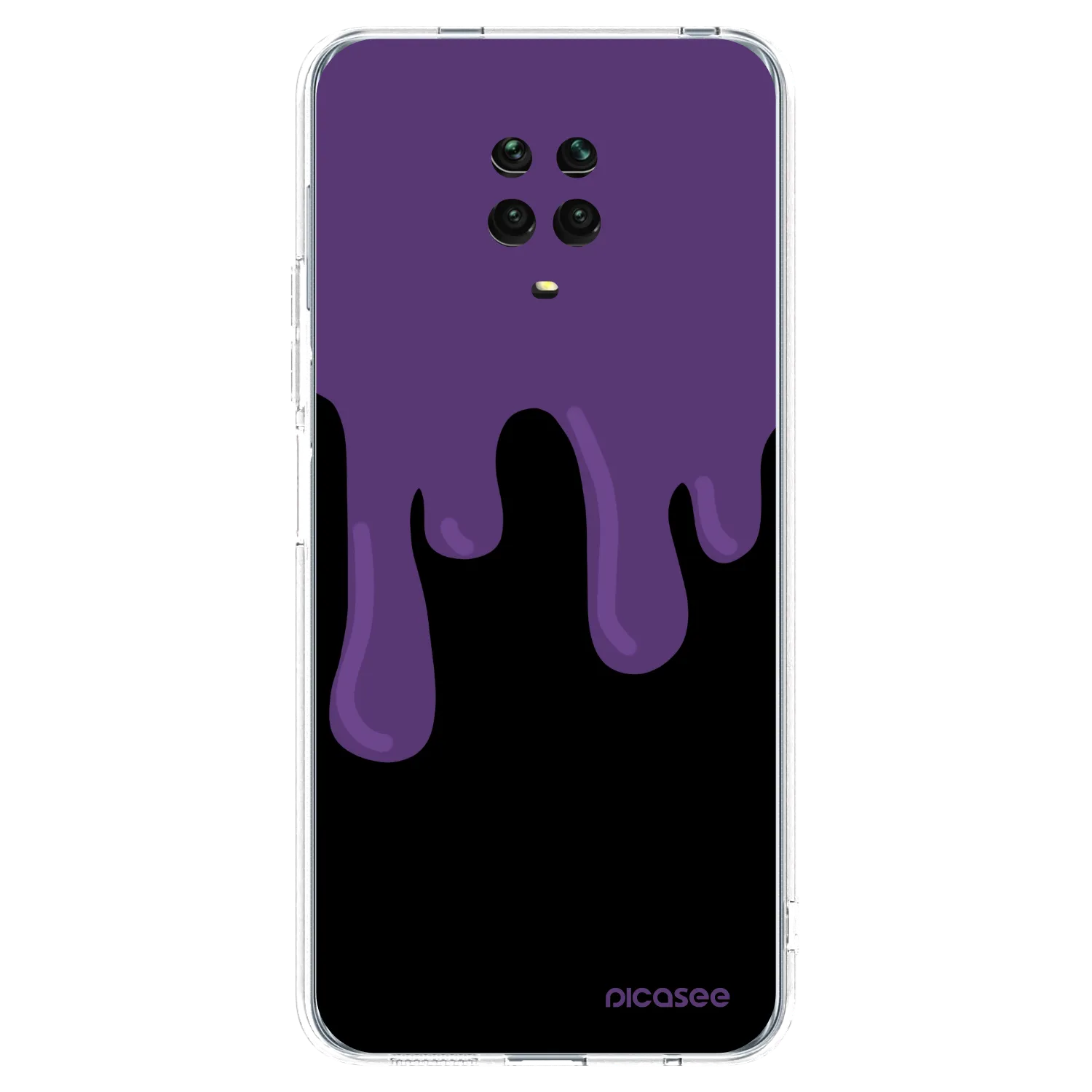 Picasee διαφανής θήκη σιλικόνης Xiaomi Redmi Note 9S - Purple spooky