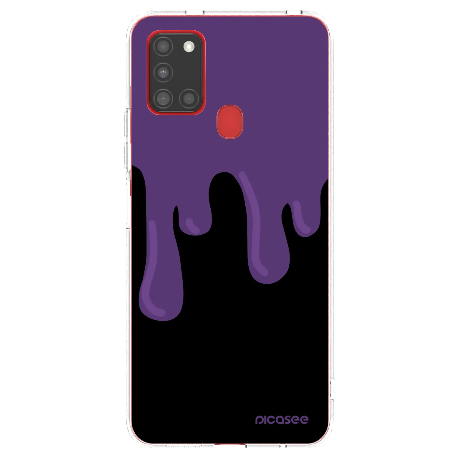Picasee διαφανής θήκη σιλικόνης Samsung Galaxy A21s - Purple spooky