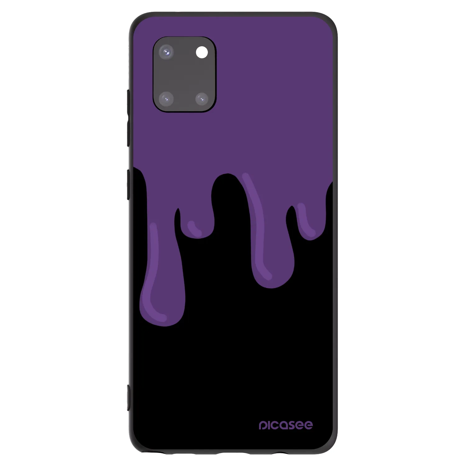 Picasee Μαύρη θήκη σιλικόνης για Samsung Galaxy Note 10 Lite N770F - Purple spooky