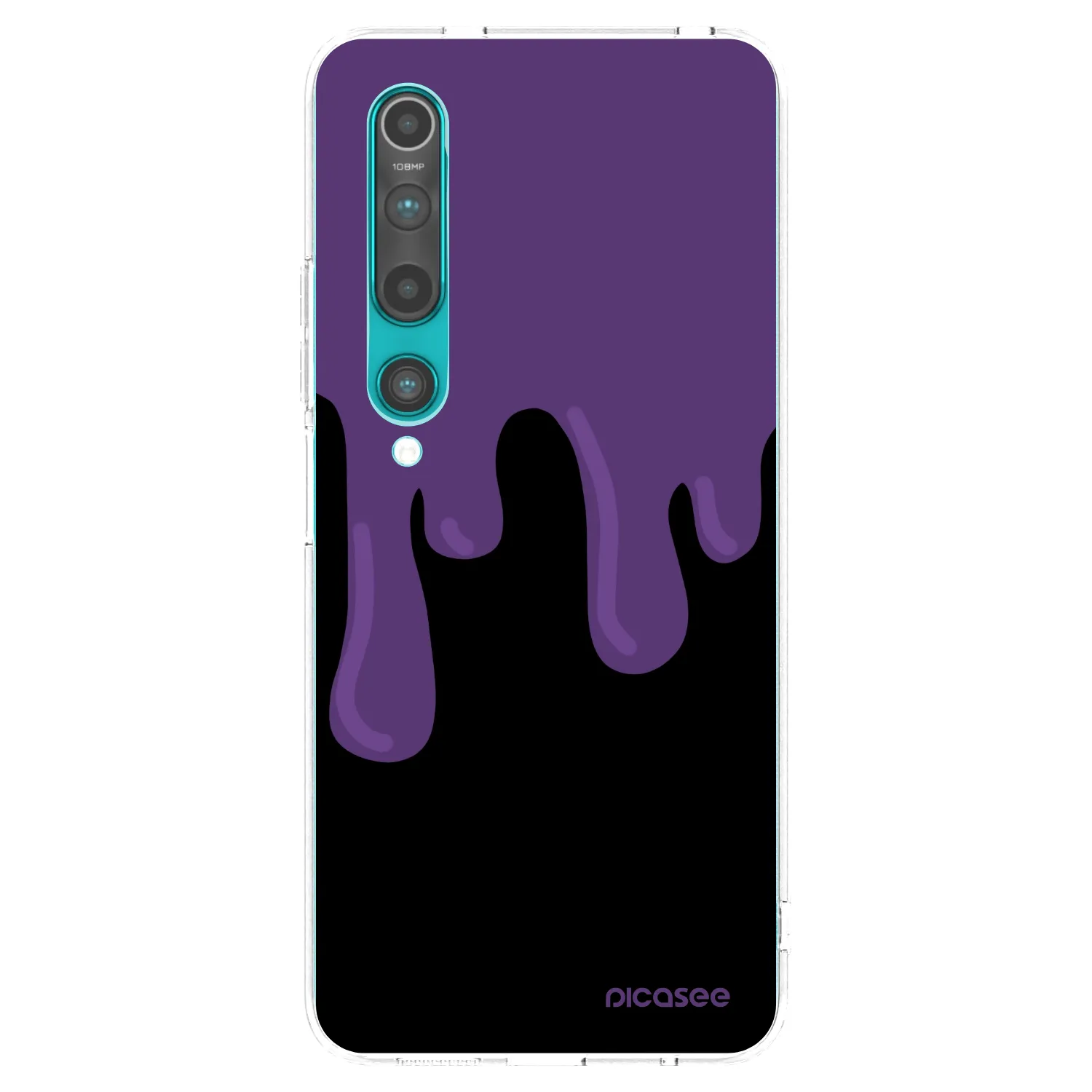 Picasee διαφανής θήκη σιλικόνης Xiaomi Mi 10 - Purple spooky