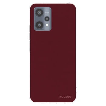 Picasee διαφανής θήκη σιλικόνης Realme 9 Pro 5G - Burgundy red