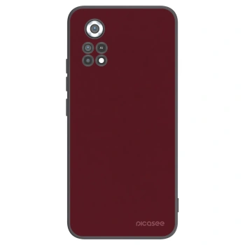 Picasee Μαύρη θήκη σιλικόνης για Xiaomi Poco X4 Pro 5G - Burgundy red