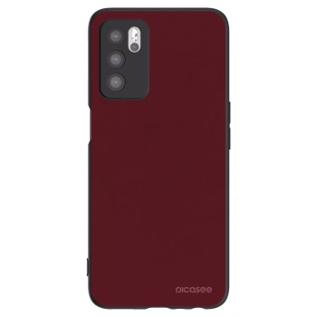 Picasee Μαύρη θήκη σιλικόνης για OPPO A16 - Burgundy red
