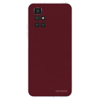 Picasee διαφανής θήκη σιλικόνης Xiaomi Redmi 10 (2022) - Burgundy red
