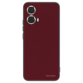 Picasee Μαύρη θήκη σιλικόνης για Motorola Moto G85 - Burgundy red