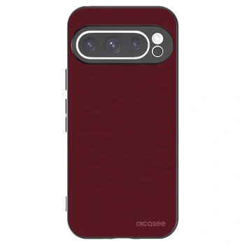Picasee Μαύρη θήκη σιλικόνης για Google Pixel 9 Pro XL - Burgundy red