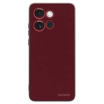 Picasee Μαύρη θήκη σιλικόνης για Motorola Edge 60 Neo 5G - Burgundy red