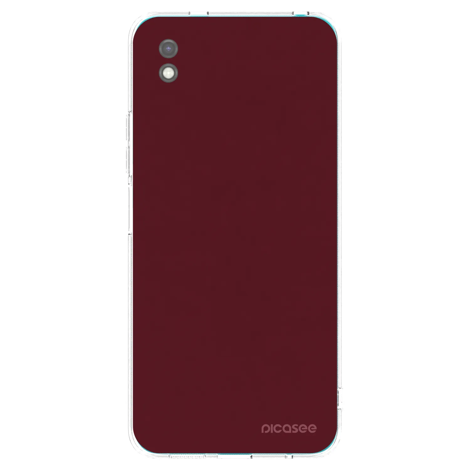 Picasee Μαύρη θήκη σιλικόνης για Xiaomi Redmi 9A - Burgundy red