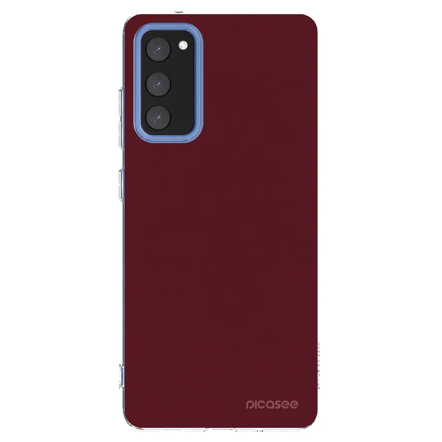 Picasee διαφανής θήκη σιλικόνης Samsung Galaxy S20 FE - Burgundy red